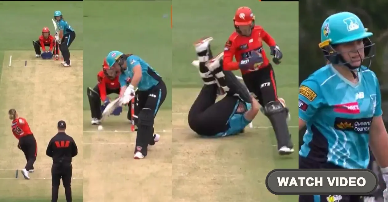 WBBL | 11 (WATCH): Alice Capsey outsmarts Nadine de Klerk as Melbourne Renegades beat Brisbane Heat in rain-affected game
