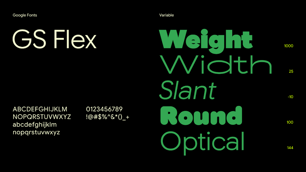 Google Sans Flex Typeface is now available to download