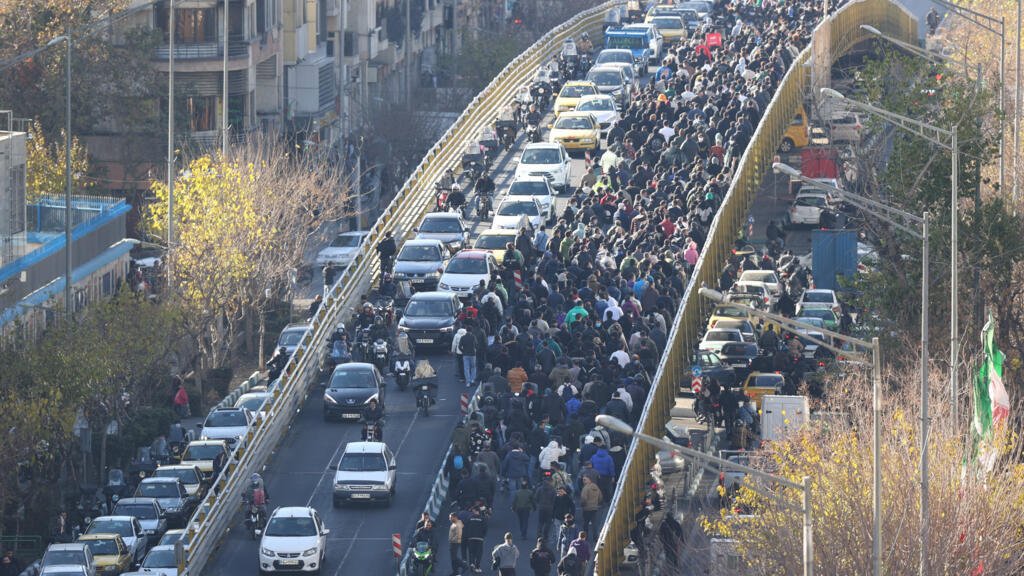 Protests in Iran have spread to students for the third day