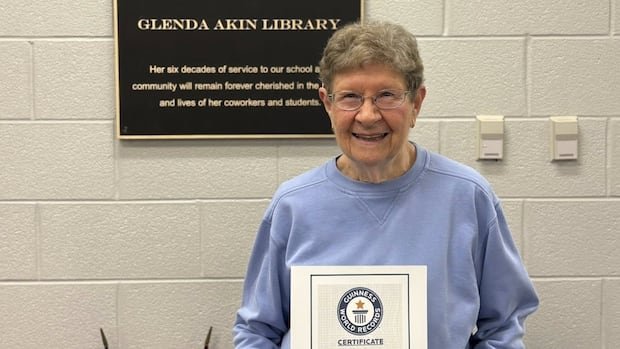 The teacher won the Guinness Book of Records for working 61 years in the same school