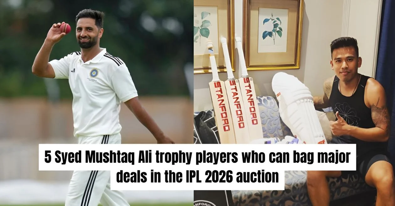 5 Syed Mushtaq Ali Trophy players who could get big deals in IPL 2026 auction