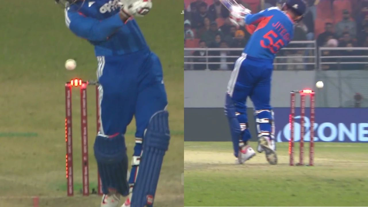 Jitesh Sharma survives when ball hits bail but not dropped in IND vs SA 2nd T20I match