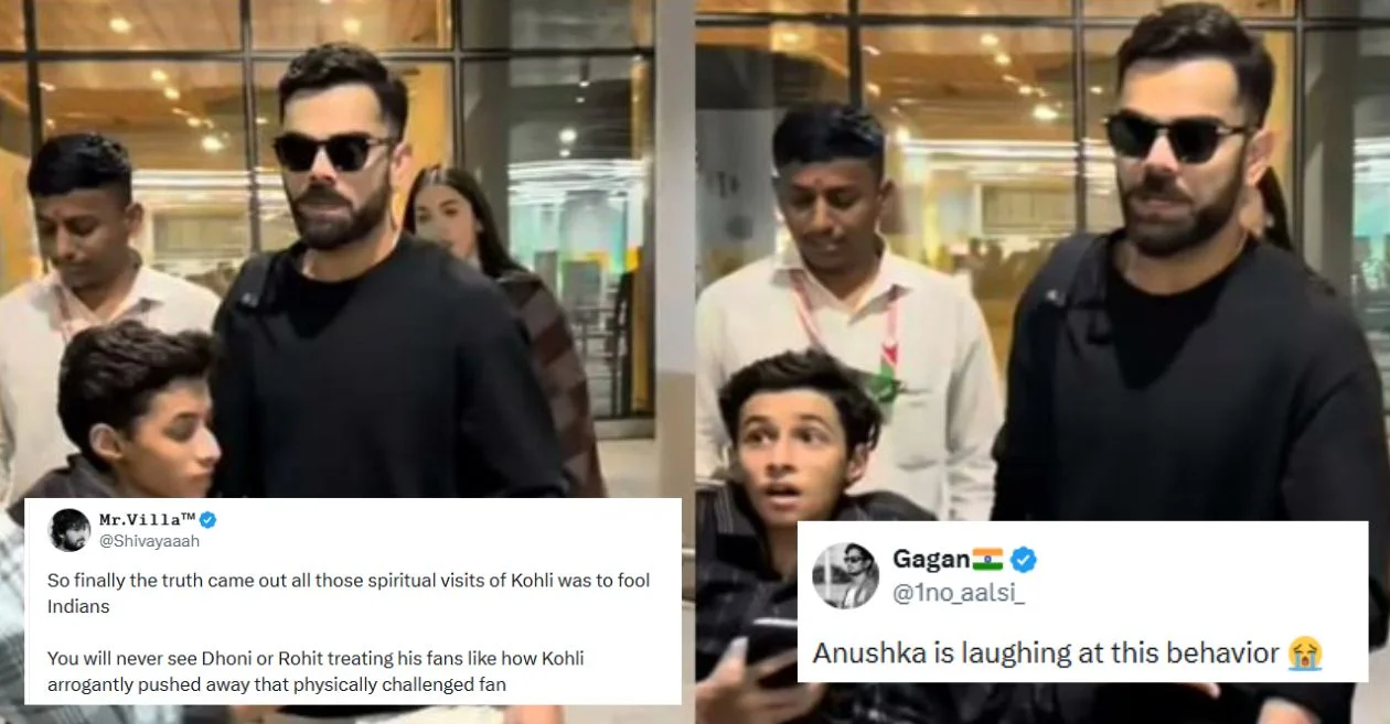 Video of Virat Kohli and Anushka Sharma snubbing mobility-challenged fans at Mumbai airport goes viral