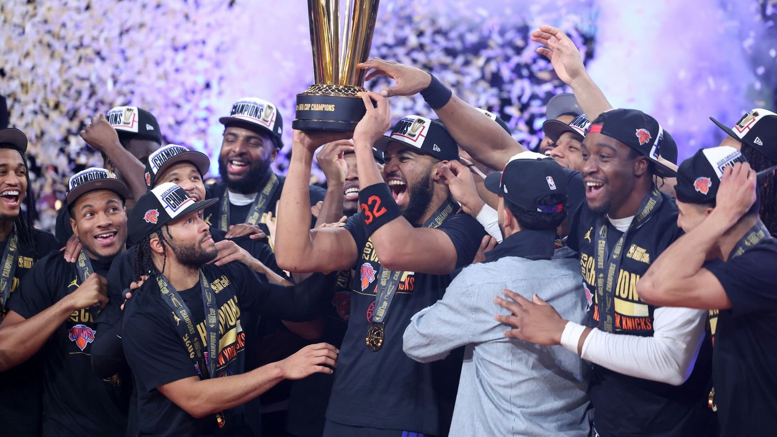 NBA Cup: New York Knicks defeat Victor Wembanyama and San Antonio Spurs in Las Vegas to win first title in 52 years | NBA News