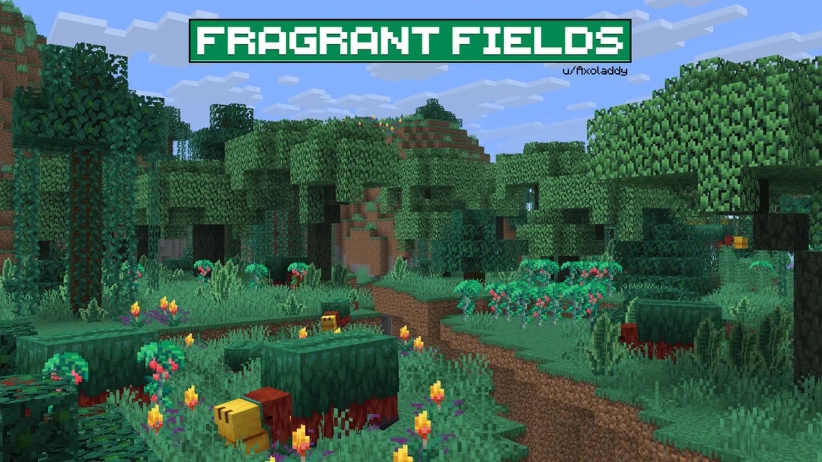 Minecraft players share beautiful concepts for sniffer-themed biomes