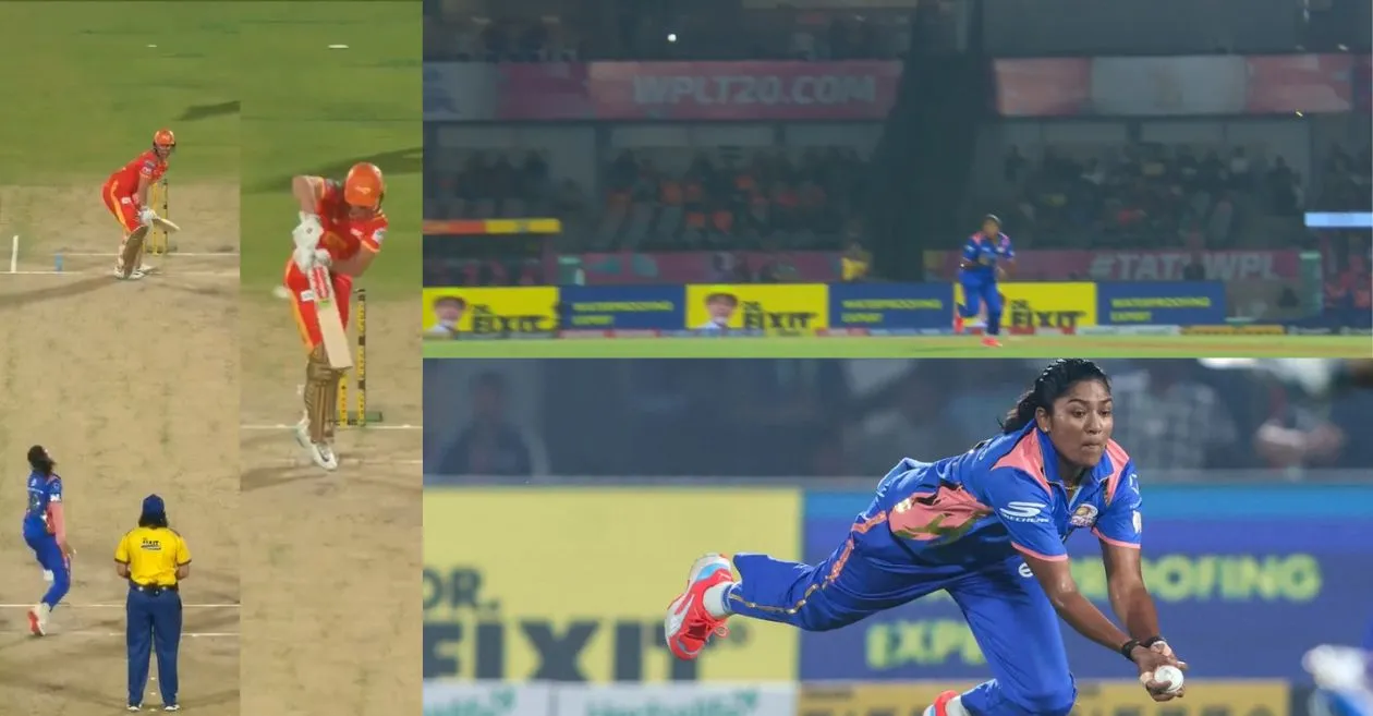 WPL 2026 (WATCH): Beth Mooney out after Sajeevan Sajana’s jaw-dropping grab during GG-W vs. MI-W clash