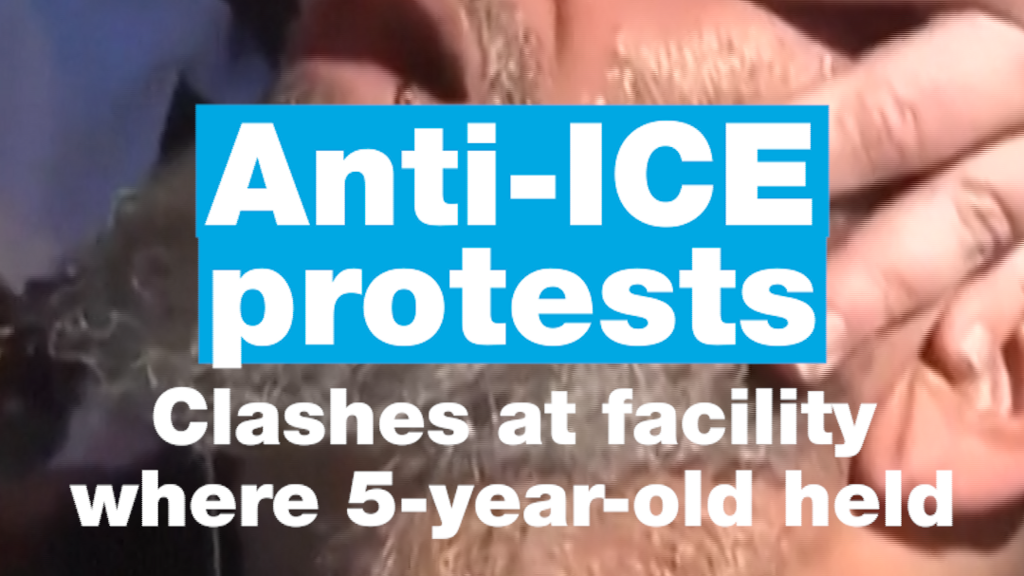 Texas police use tear gas to disperse anti-ICE protesters outside a detention center