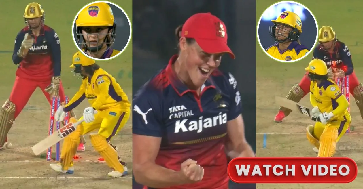 WPL 2026 (Watch): Grace Harris breaks through UP Warriorz’s middle-order with crucial wickets of Harleen Deol and Chloe Tryon