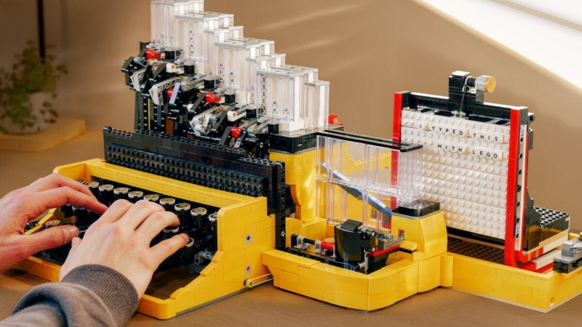 This Amazing DIY Lego Typewriter Does What Lego Can’t
