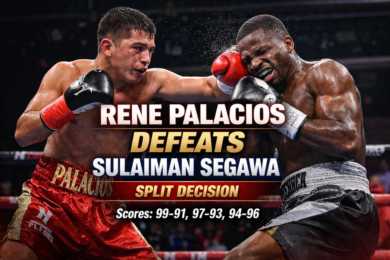 Rene Palacios vs. Sekawa won by split decision