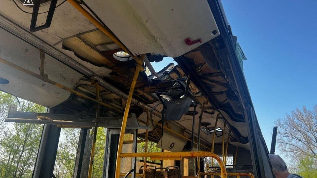 15 people were killed in an attack by a Russian drone on a bus transporting Ukrainian workers from the energy sector
