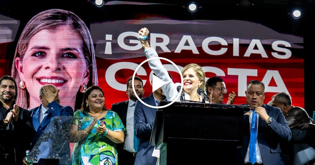 The right-wing populist declared victory in the presidential elections in Costa Rica