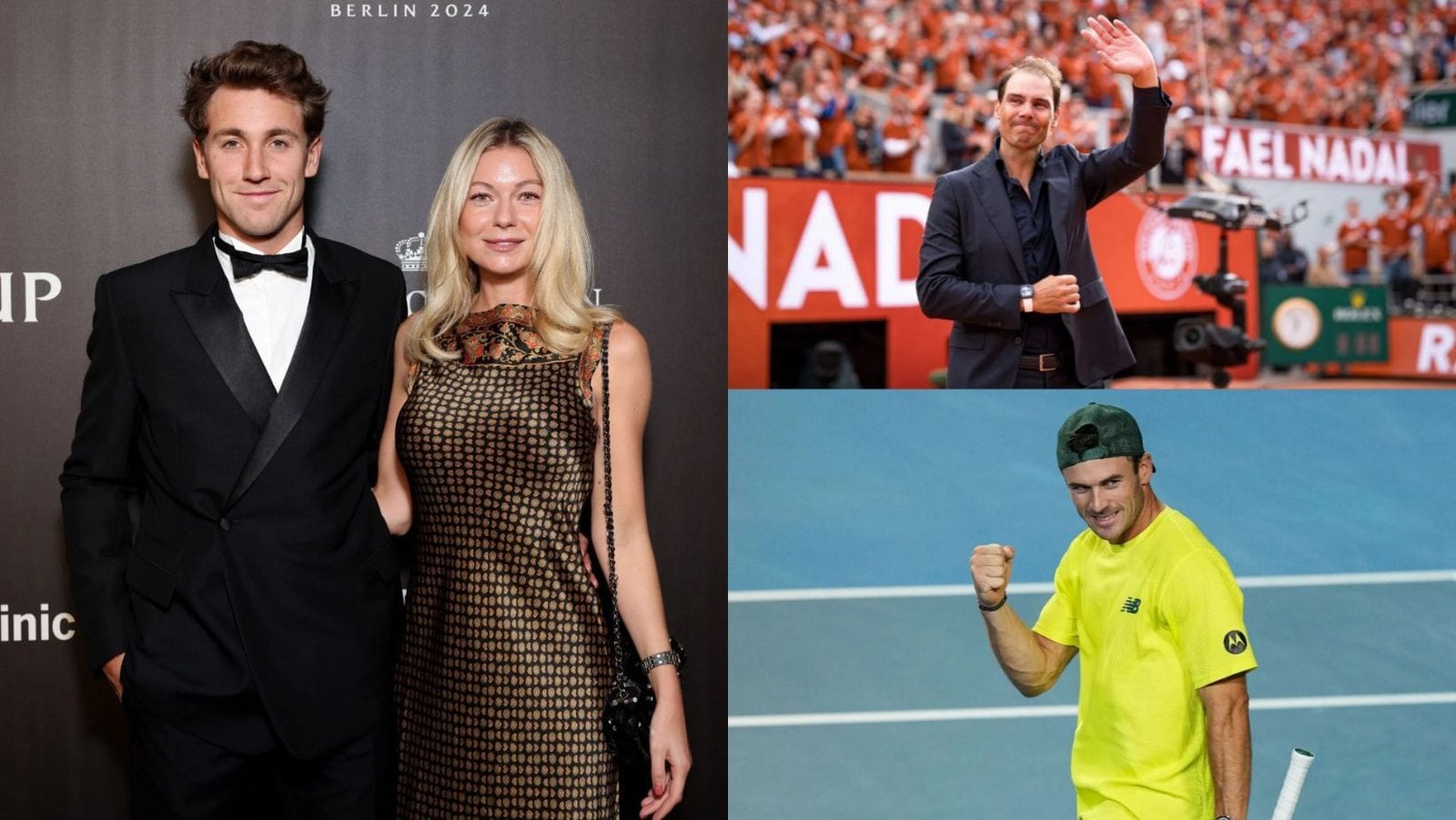 Rafael Nadal, Tommy Paul, Denis Shapovalov’s wife and tennis world express love for Kaspar Rudd and fiancée Maria as they announce birth of first child
