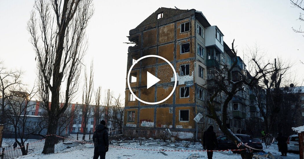 Russia launches a major attack on Ukraine a day before peace talks