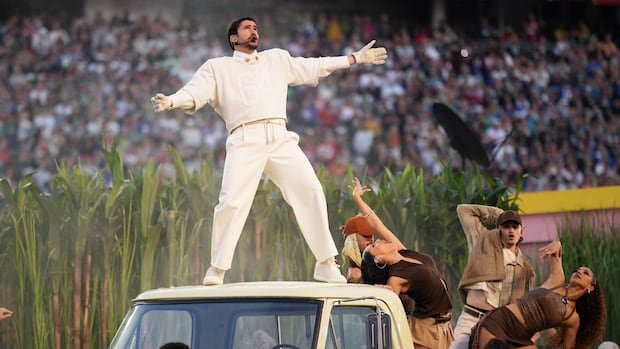 Bad Bunny pays heartfelt tribute to Puerto Rico on the Super Bowl halftime stage