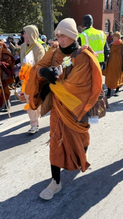 Why these monks walk 3700 km across the USA