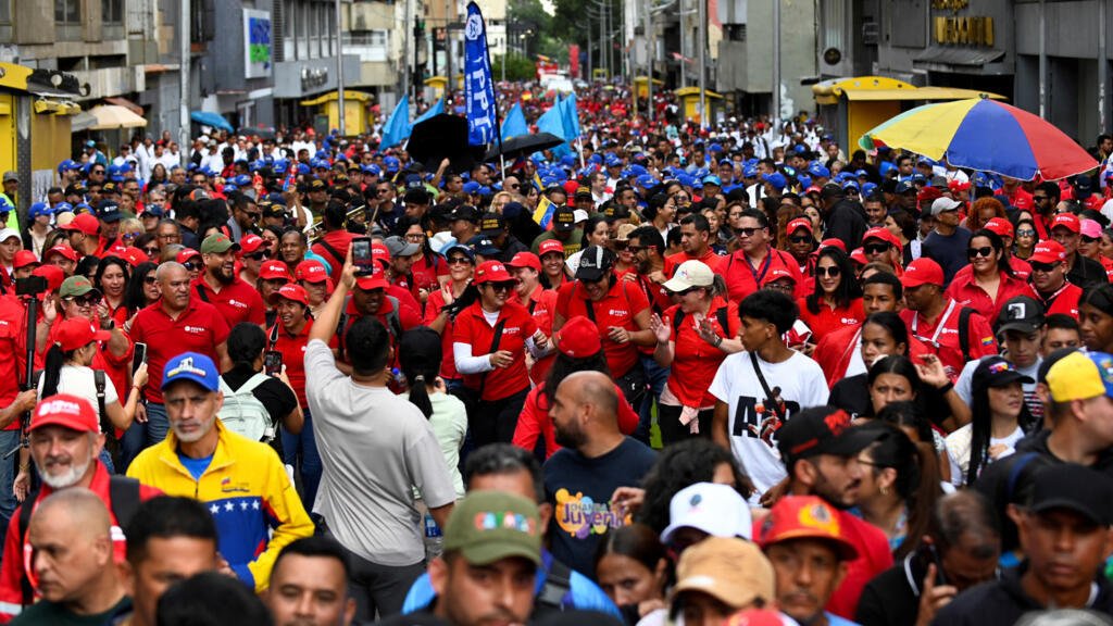 Supporters of Maduro gathered in Caracas a month after the US-led ouster