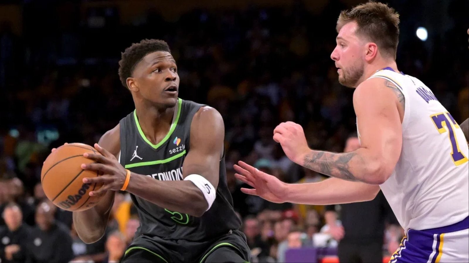 Fans react after Anthony Edwards appears to take a vicious swipe at the Lakers superstar in new ad