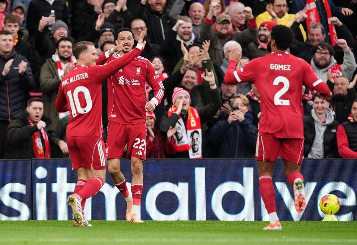 The line-ups for the Premier League clash have been confirmed