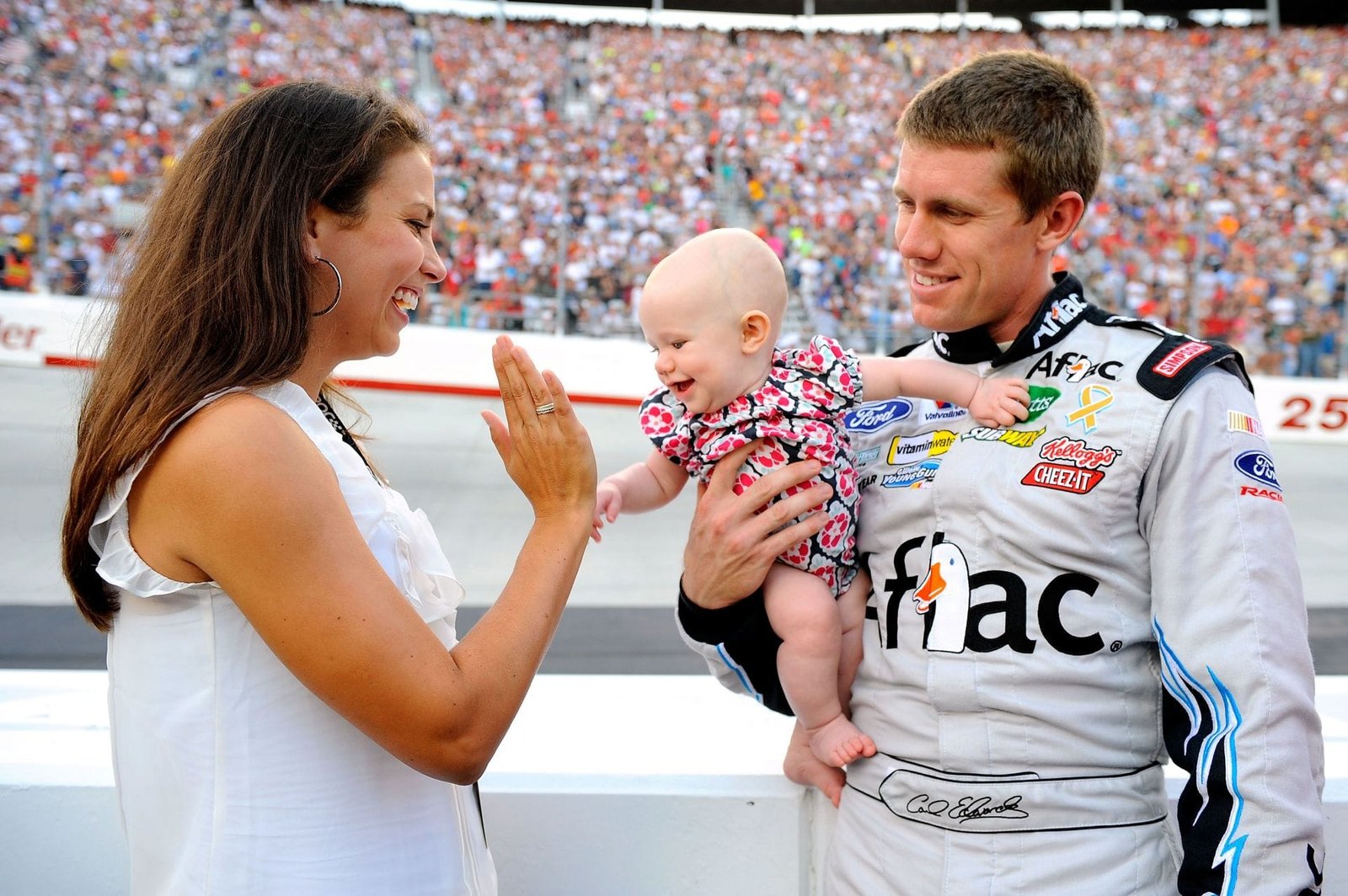 Carl Edwards reveals how he went from almost breaking up to marrying wife Kate while trying out NASCAR