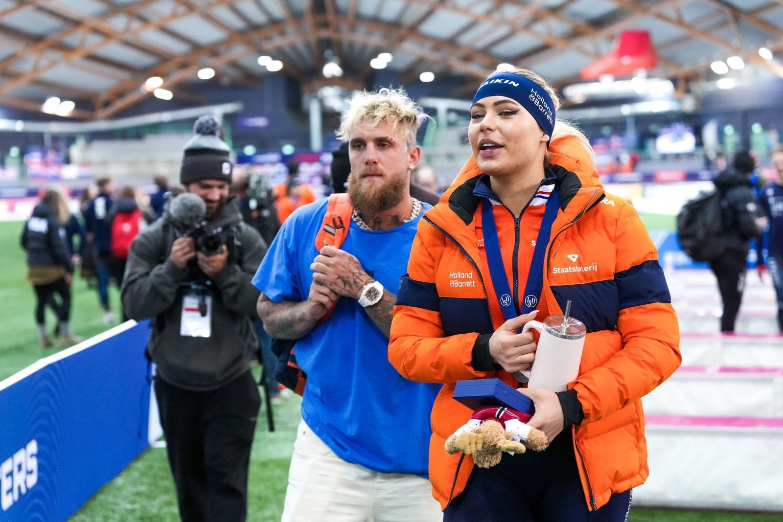 Jake Paul cries over Jutta Leerdam’s Olympic record and 2026 Winter Olympics gold medal win