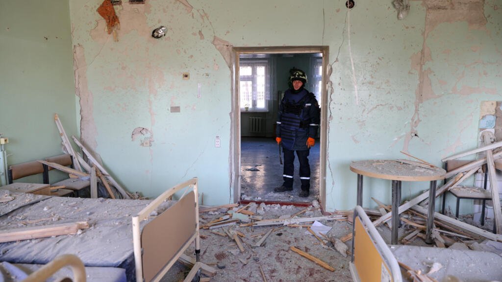 Russia attacked a maternity hospital and a mining bus in Ukraine, killing at least 21 people