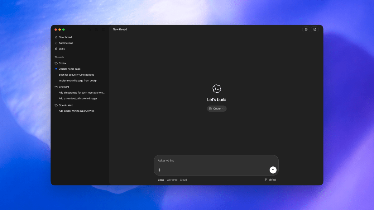 OpenAI has launched a new macOS app for agentic coding