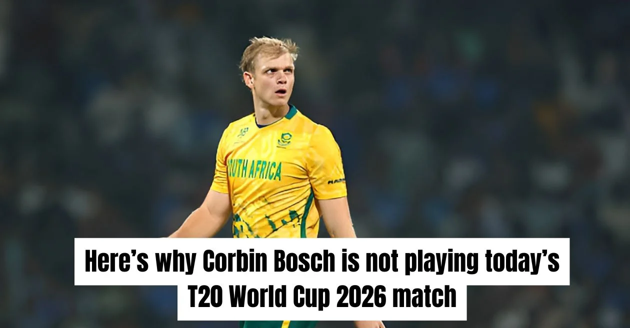 T20 World Cup 2026: Here’s why Corbin Bosch won’t feature in today’s SA vs AFG match