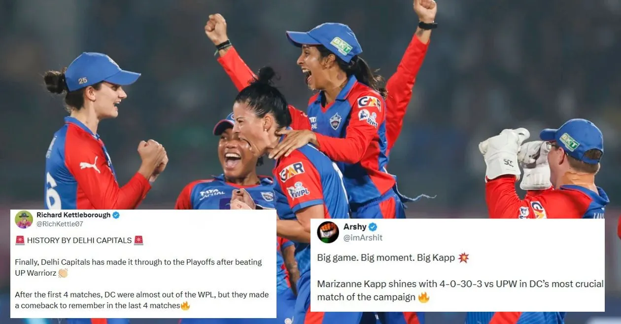 Marizanne Kapp, Laura Wolvaardt fans go crazy as Delhi Capitals storm into WPL 2026 playoffs after defeating UP Warriorz