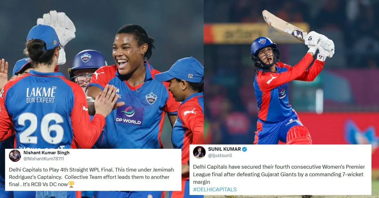 Delhi Capitals beat Gujarat Giants in the knockout rounds to reach fourth consecutive WPL final and fans go wild