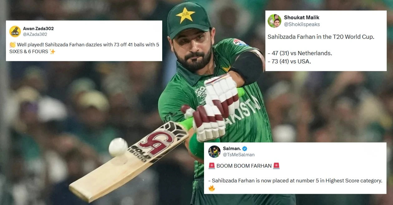 Fans go crazy as Sahibzada Farhan leads Pakistan to comprehensive win over USA in T20 World Cup 2026