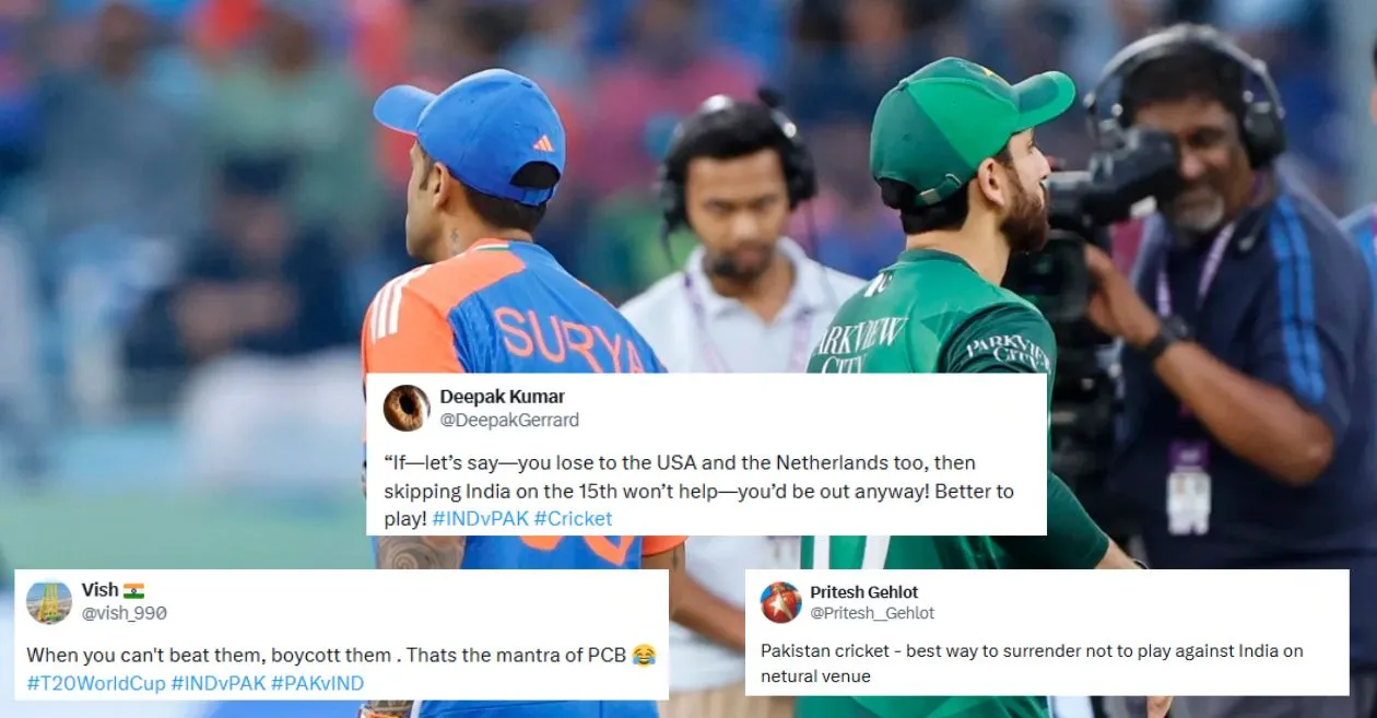‘When you can’t beat them, boycott them’: Pakistan’s decision to refuse to play T20 World Cup in India in 2026 sparks fan reaction