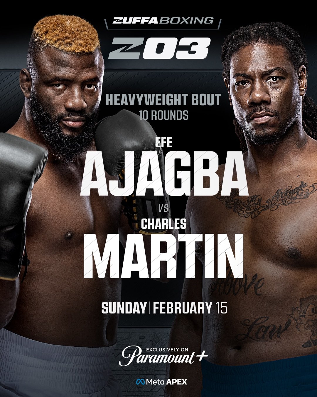 Zuffa boxing match begins, Martin vs. Ajagba