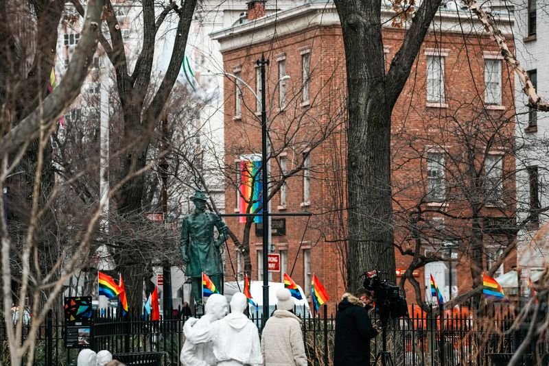 The Trump administration has removed the rainbow Pride flag from New York’s Stonewall monument