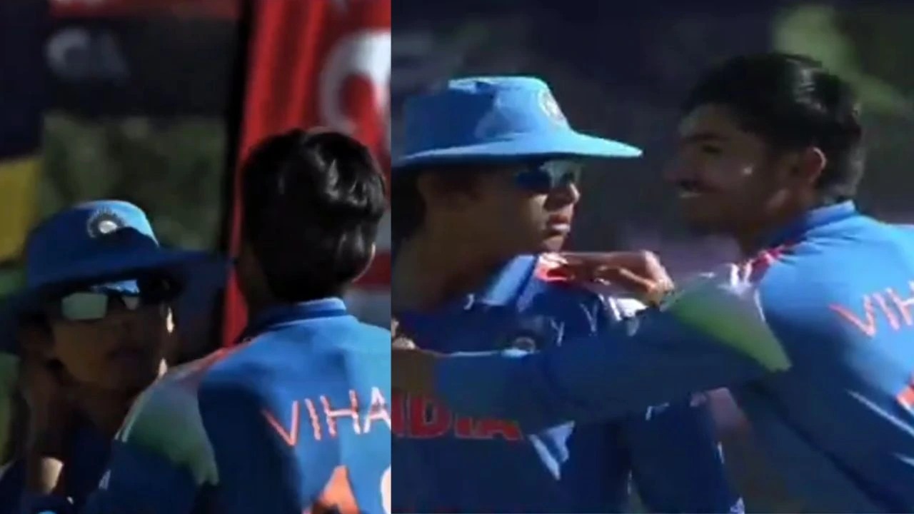 Vaibhav Sooryavanshi almost commits crime in IND U19 vs PAK U19 match; Vihan Malhotra saves the world