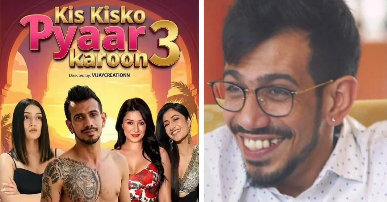 Yuzvendra Chahal reacts jokingly after ‘Kis Kisko Pyaar Karoon 3’ poster links him with RJ Mahvash, Shefali Bagga and Dhanashree Verma
