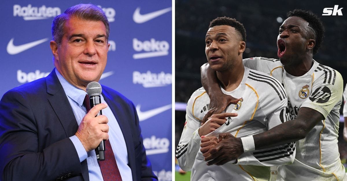 Barcelona president Laporta slyly comments on Real Madrid’s controversial penalty win in last-minute win over Rayo Vallecano
