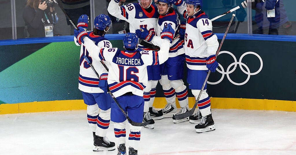 The US men’s ice hockey team won 5-1 against Latvia in the first game of the 2026 Winter Olympics.