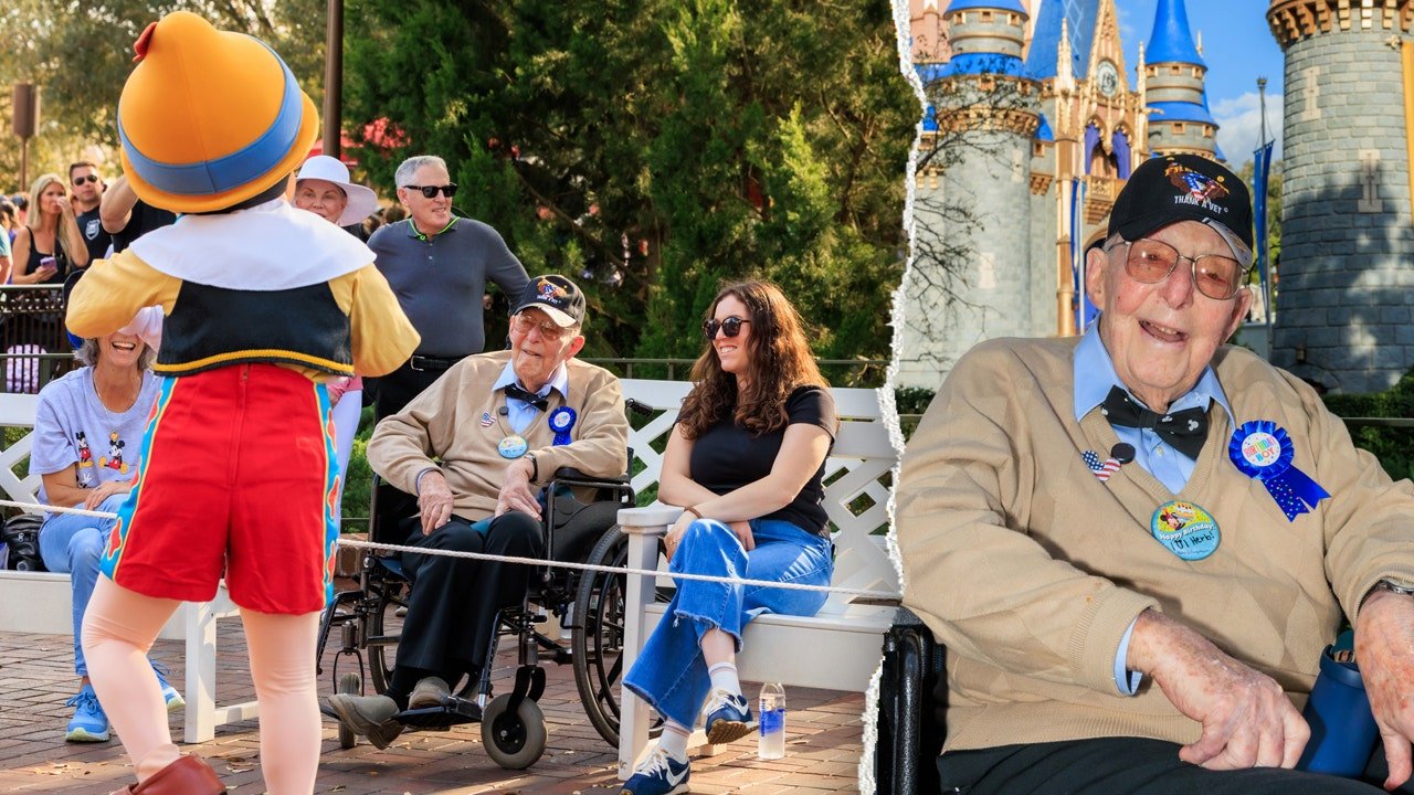 World War II veteran Herb Maneloveg turns 101 with a celebration at Disney World