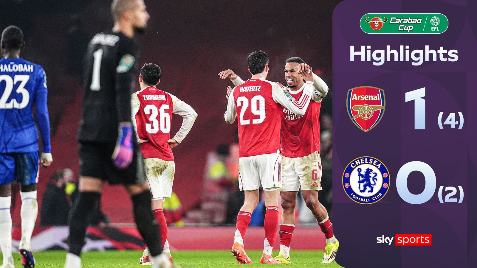 Havertz troubles Chelsea as Arsenal reach first cup final in six years
