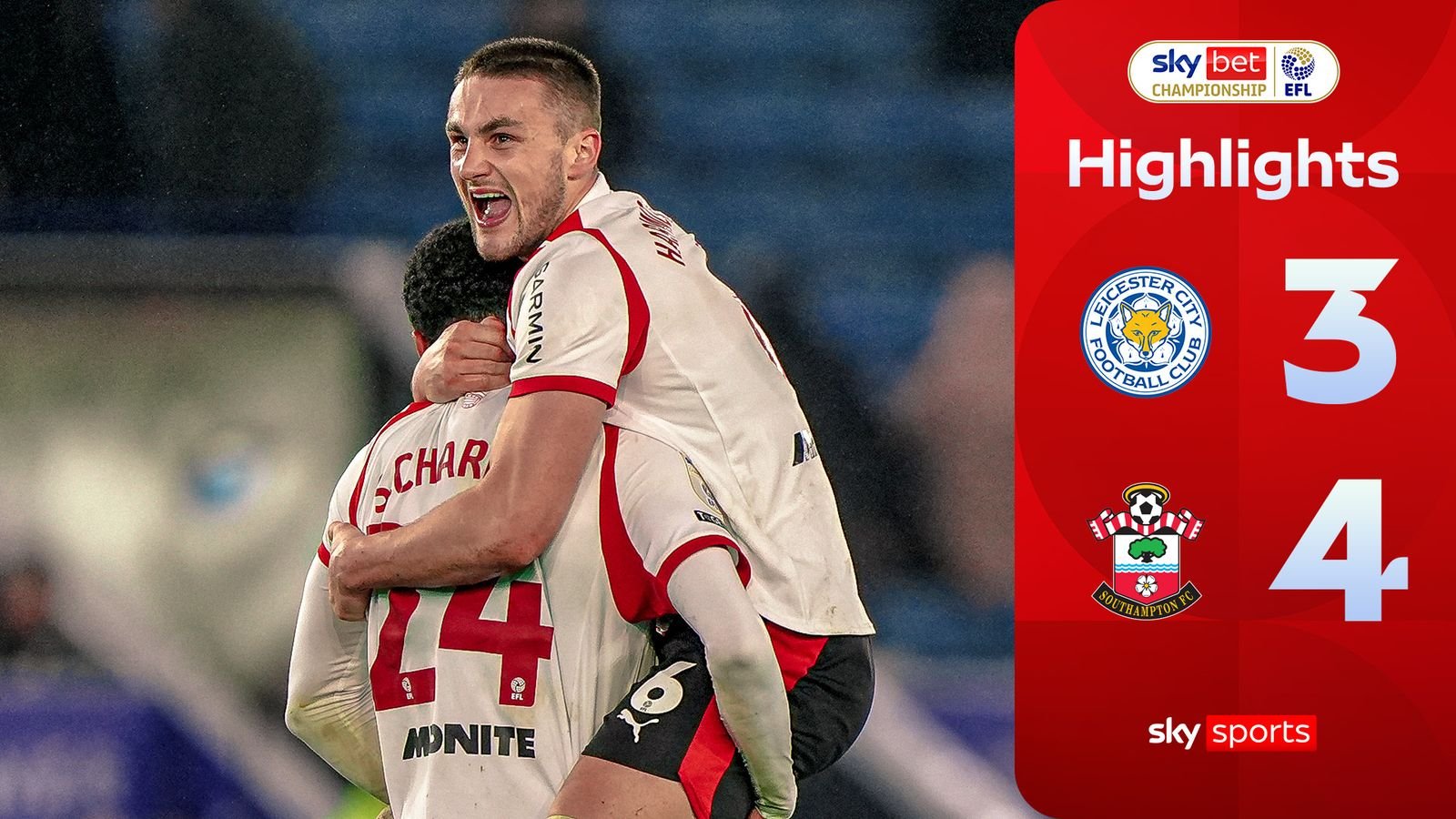 From being behind 3-0 to winning 90+6! Southampton come from behind to beat Leicester City