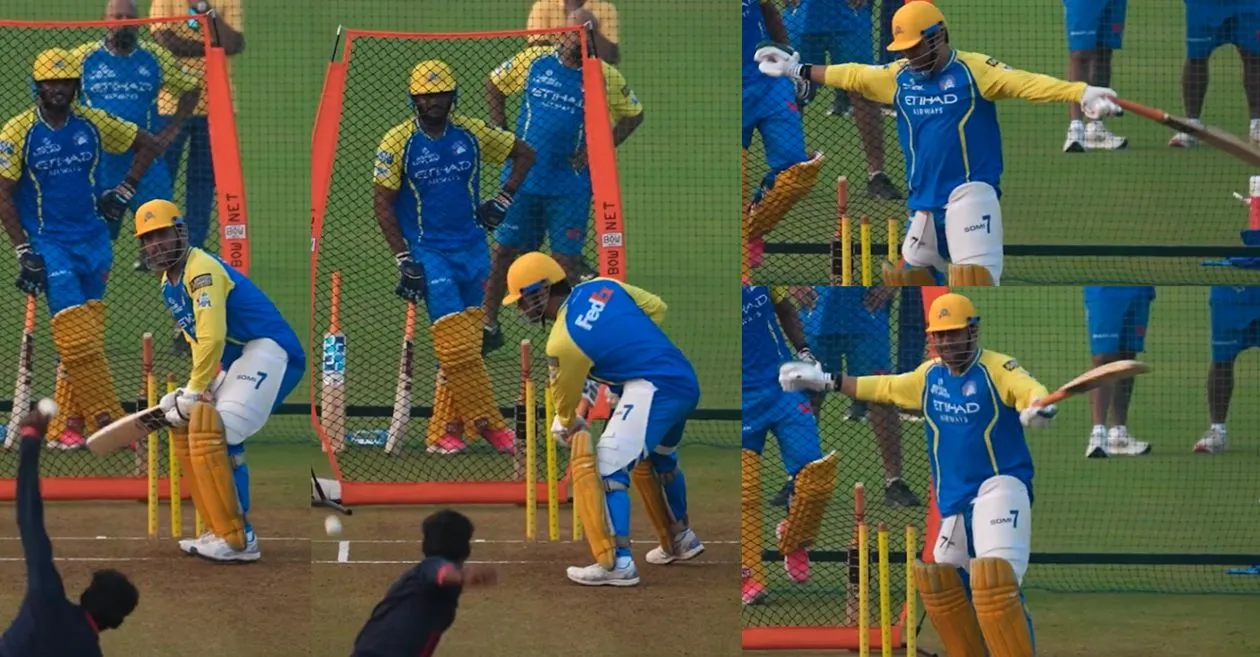 Watch: Ms. Dhoni gestures and performs funny dance during CSK practice ahead of IPL 2026