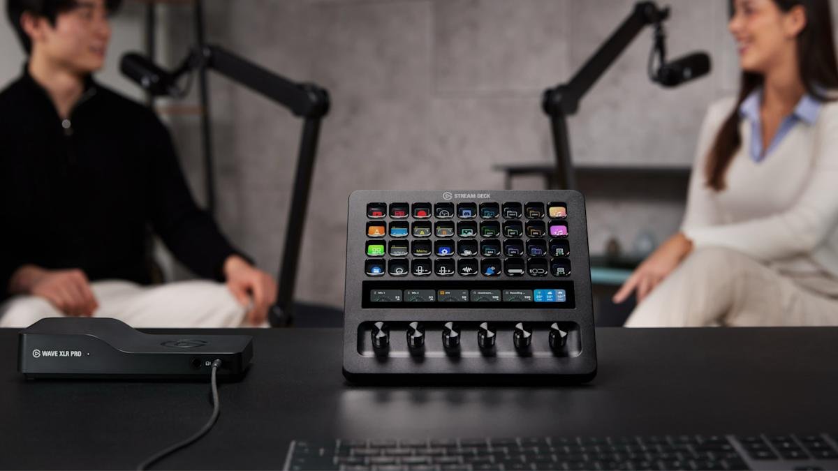 Elgato’s Stream Deck + XL adds a touch strip and dials to an already extensive array of buttons