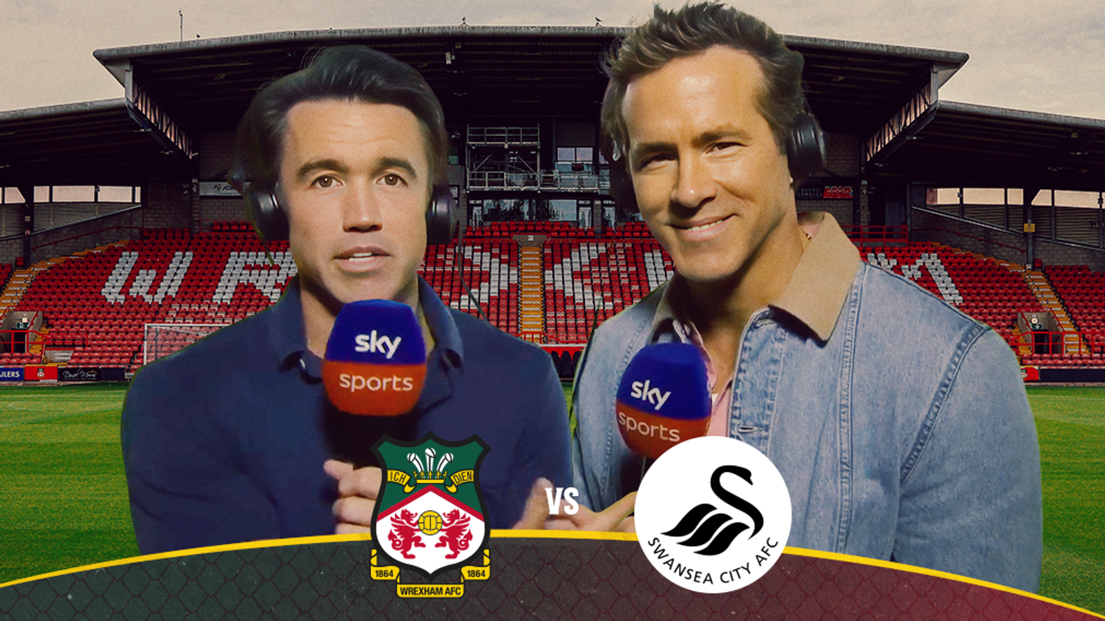 Ryan Reynolds and Rob Mack to commentate exclusively on Wrexham v Swansea for Sky Sports | Football News